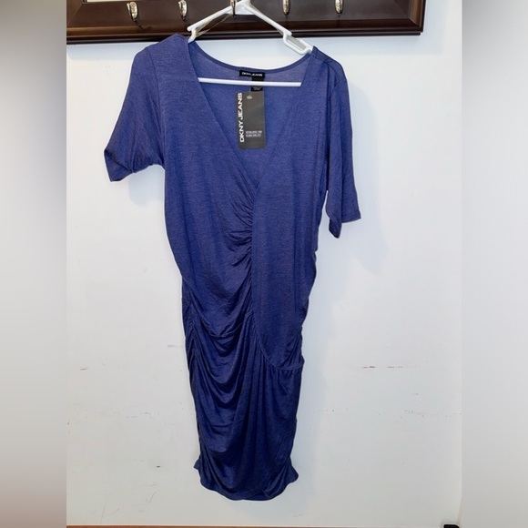 NWT DKNY Ladies Dress Blue Size 14W - Picture 1 of 6